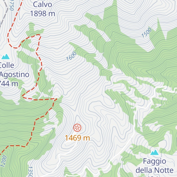 Map of Rifugio Monte Calvo