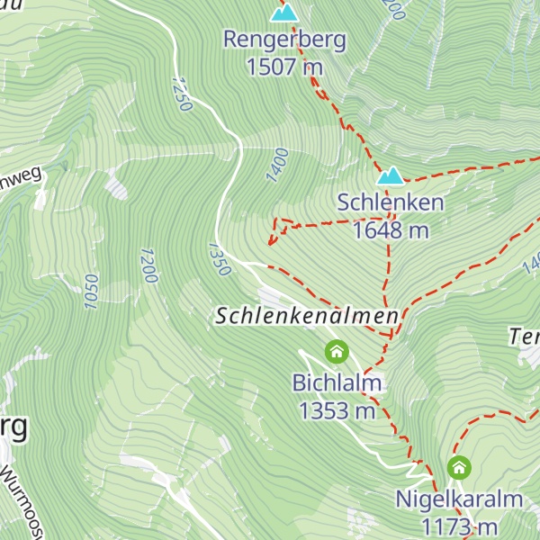 Map of Niederhofhütte