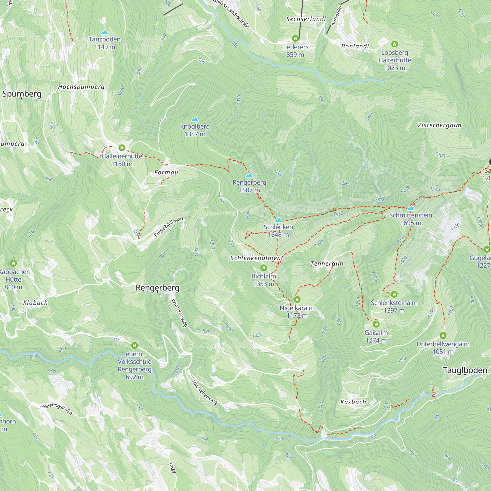 Niederhofhütte map