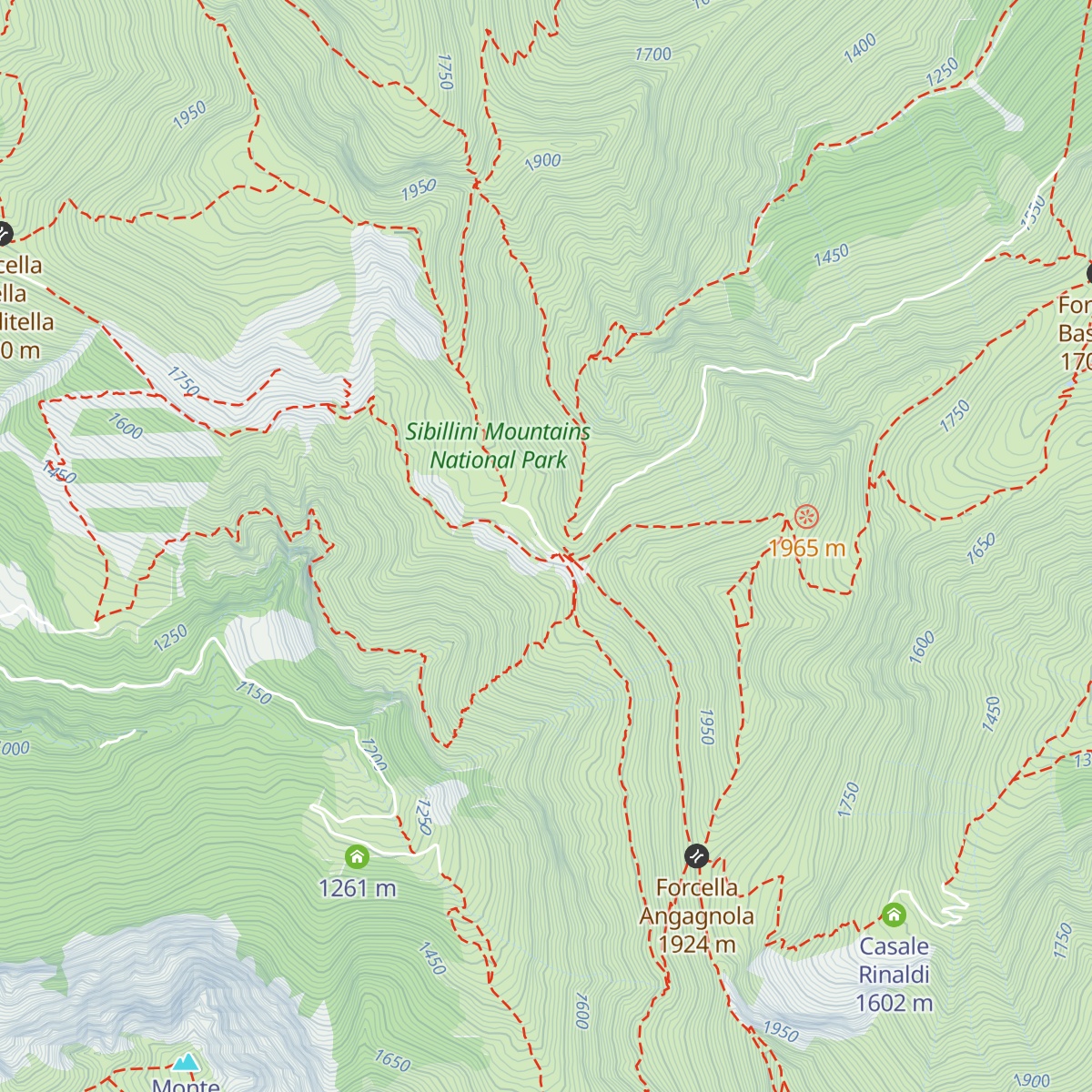 Rifugio del Fargno map