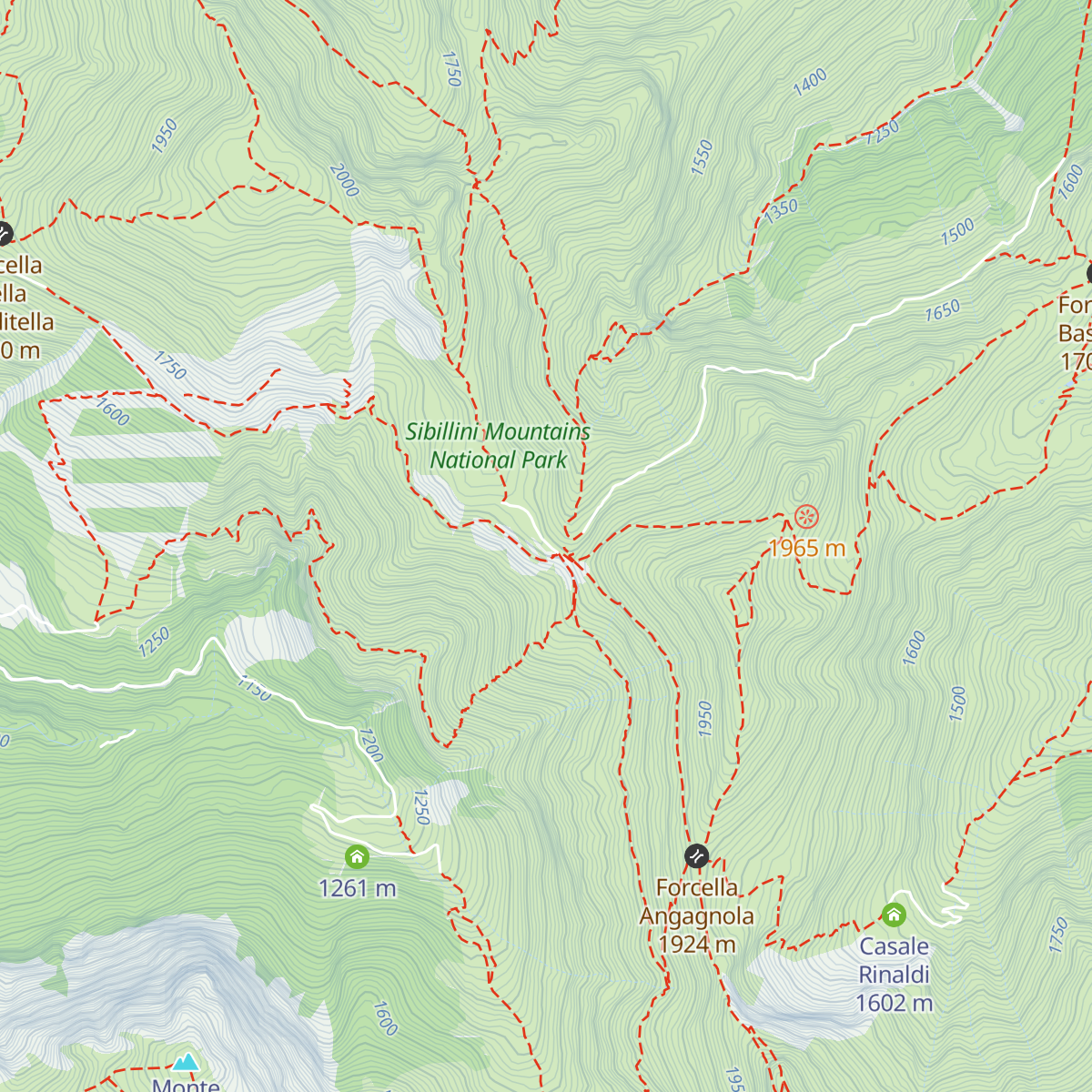 Rifugio del Fargno map