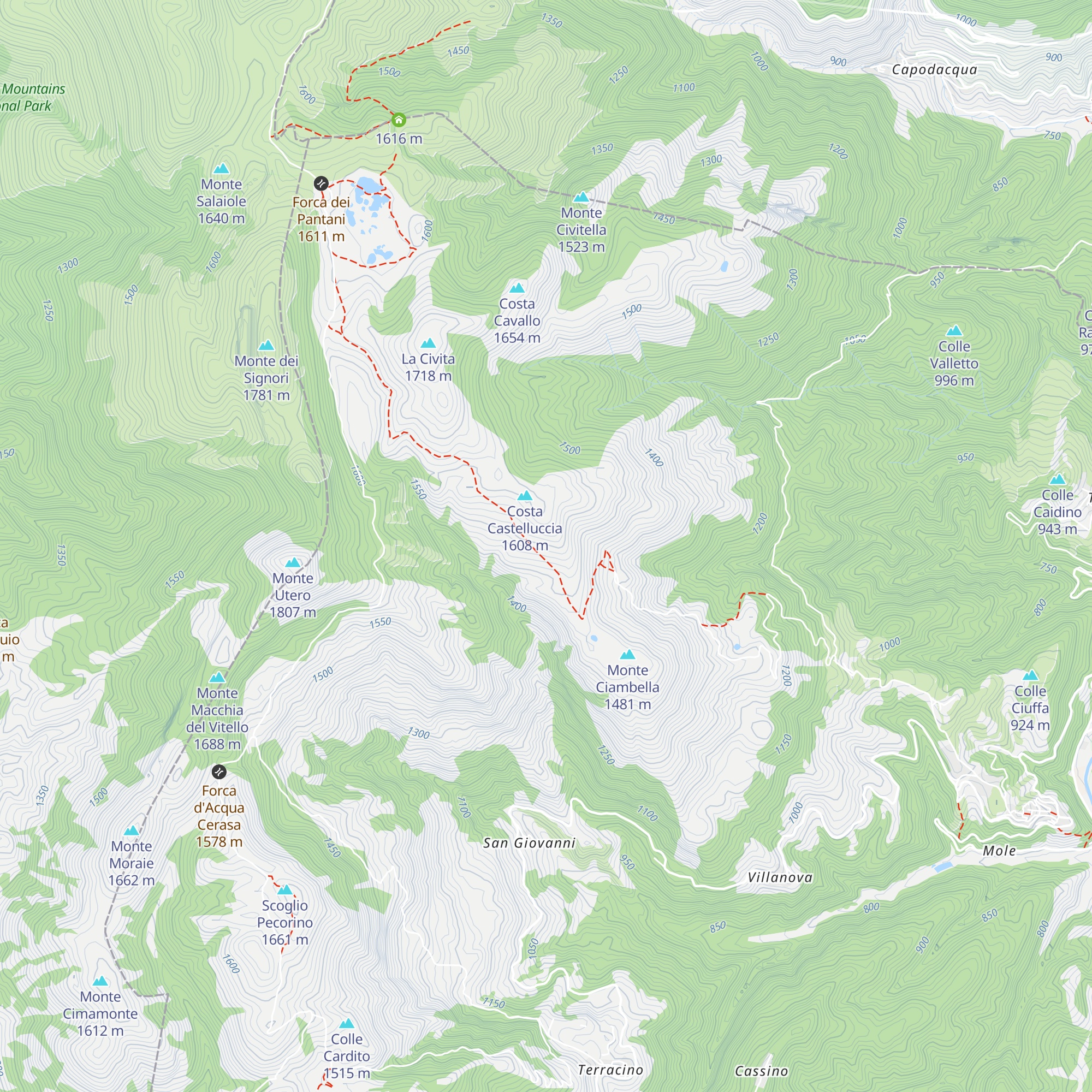 Rifugio map
