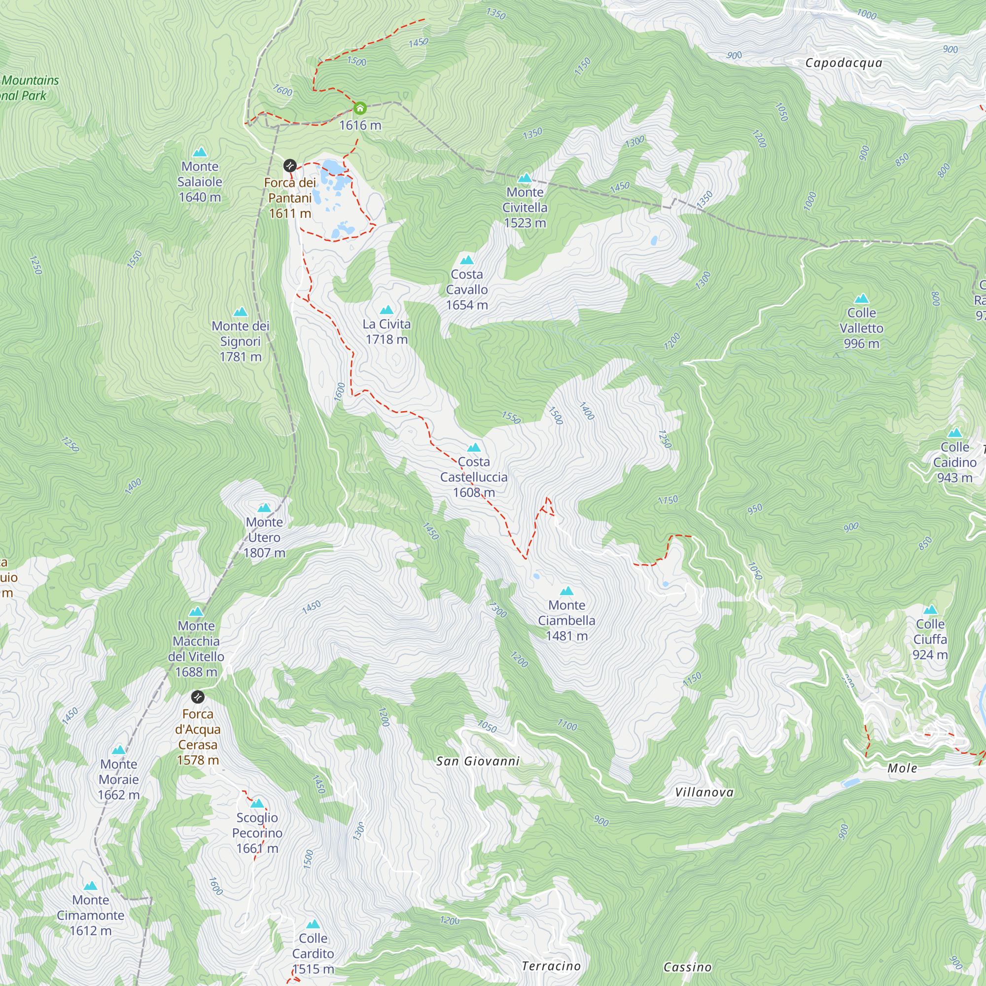 Rifugio map