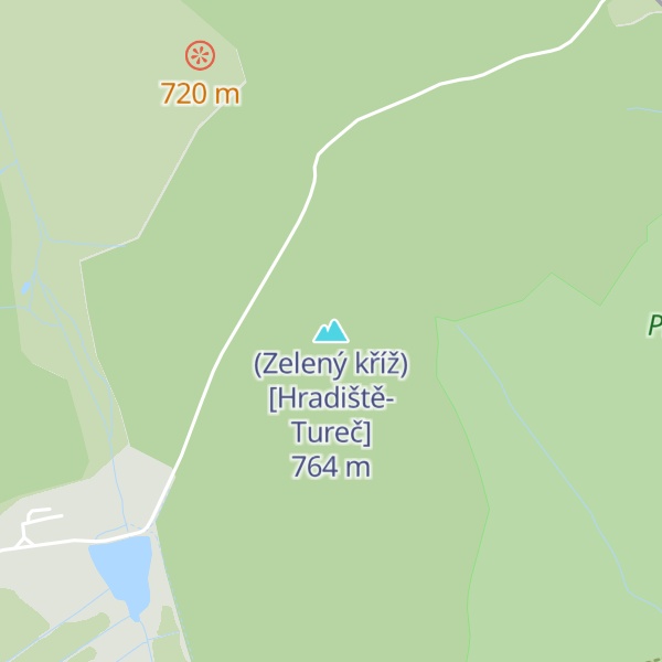 Map of (Zelený kříž) [Hradiště-Tureč]