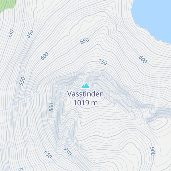 Map of Vasstinden