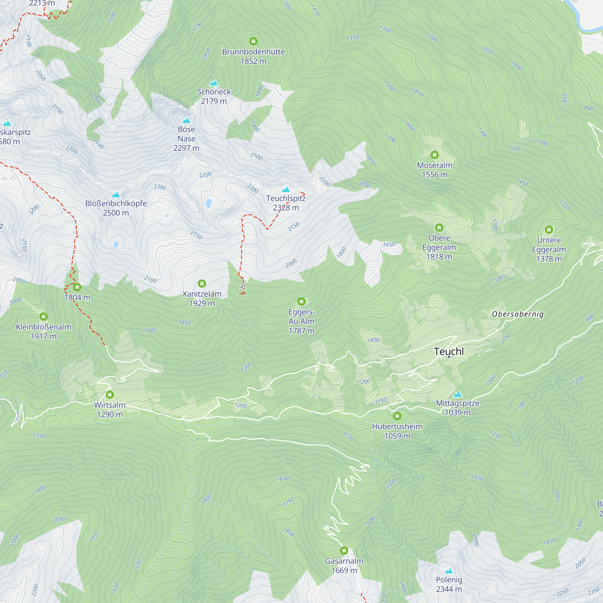 Eggers-Au-Alm map