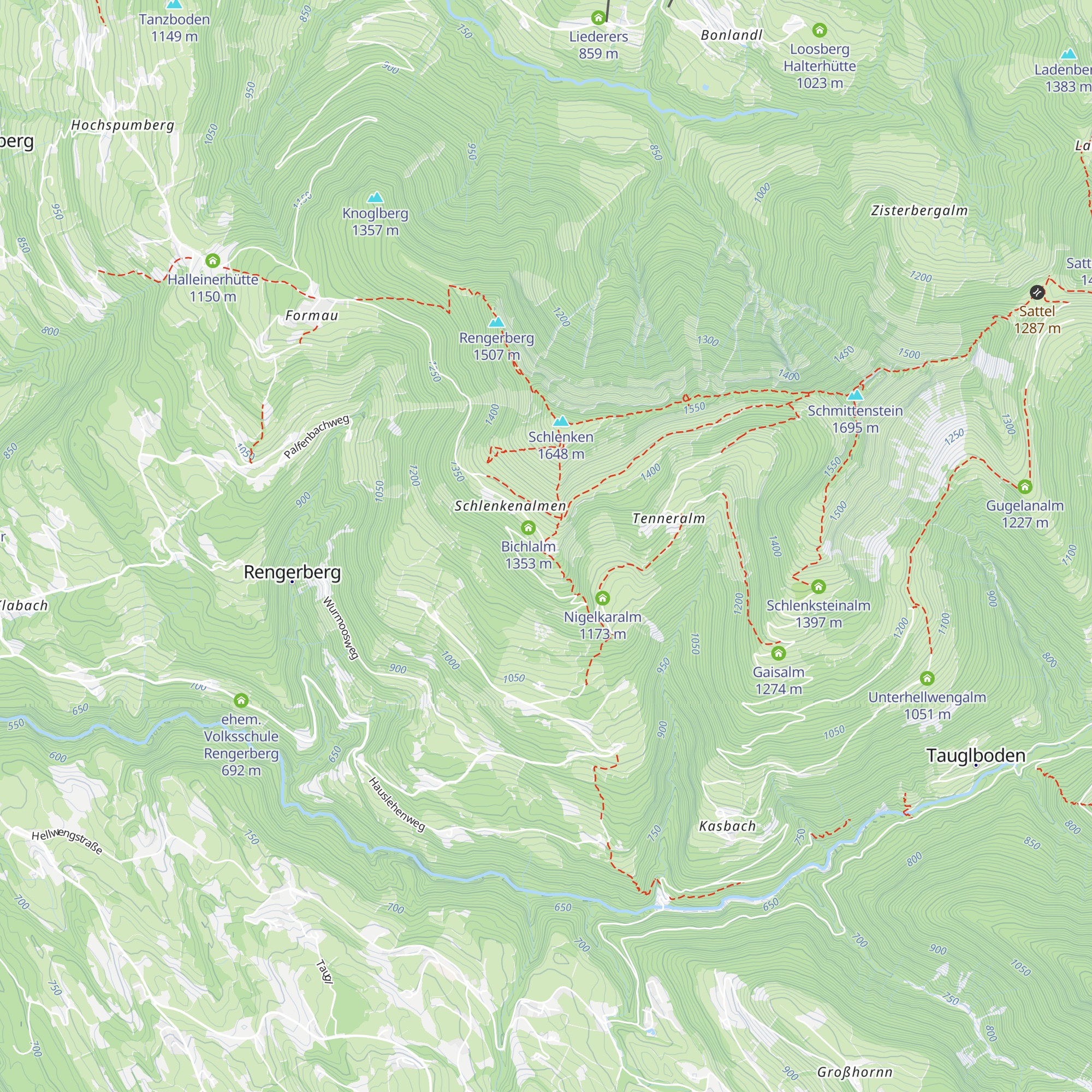Gaißeggalm map