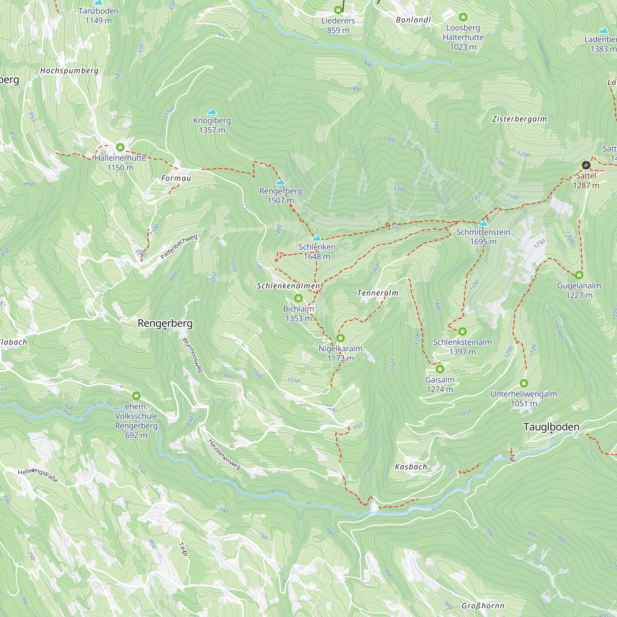 Gaißeggalm map