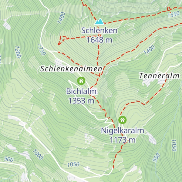 Map of Gaißeggalm