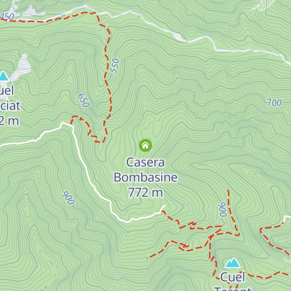 Map of Casera Bombasine