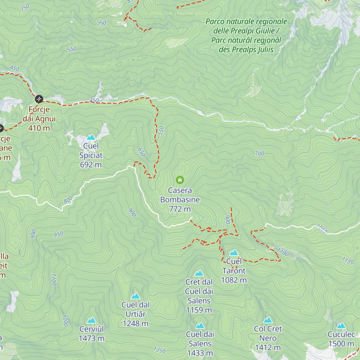 Casera Bombasine map