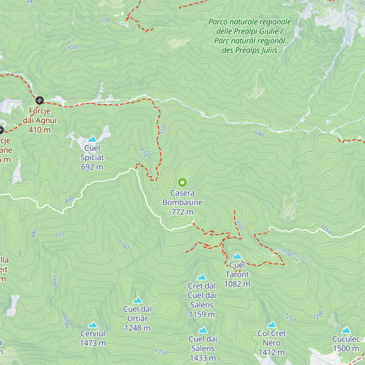 Casera Bombasine map
