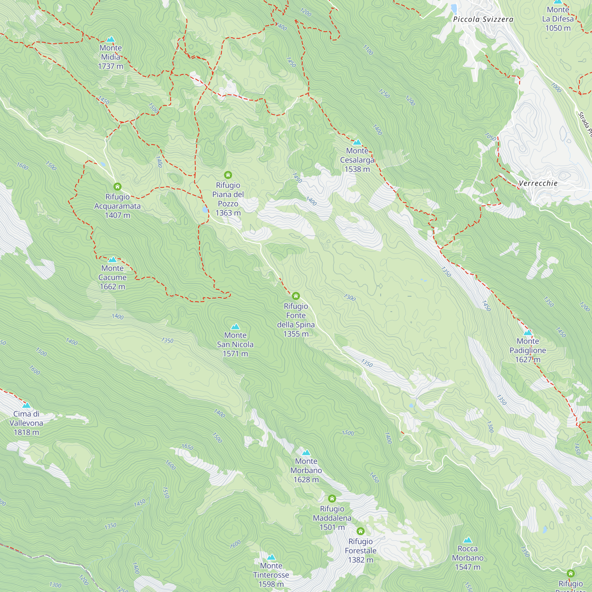 Rifugio Fonte della Spina map