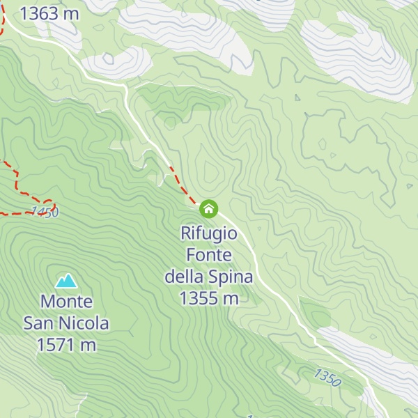 Map of Rifugio Fonte della Spina