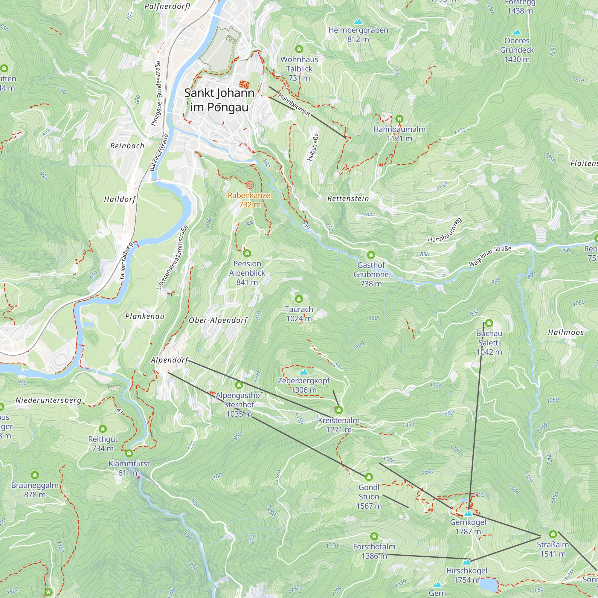 Taurach map