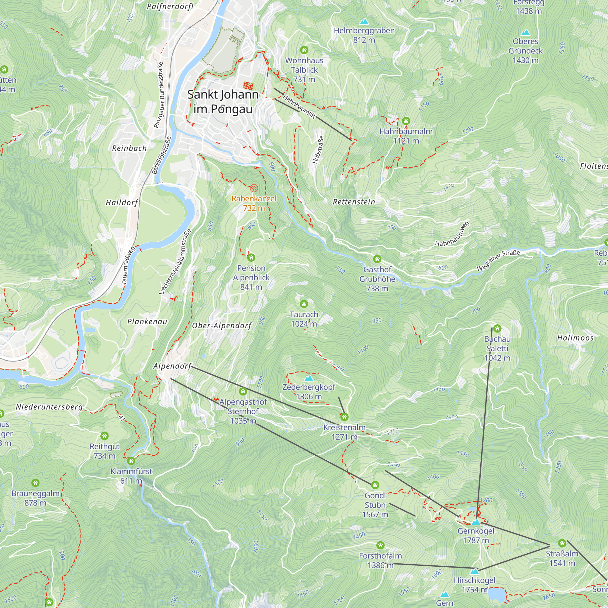 Taurach map