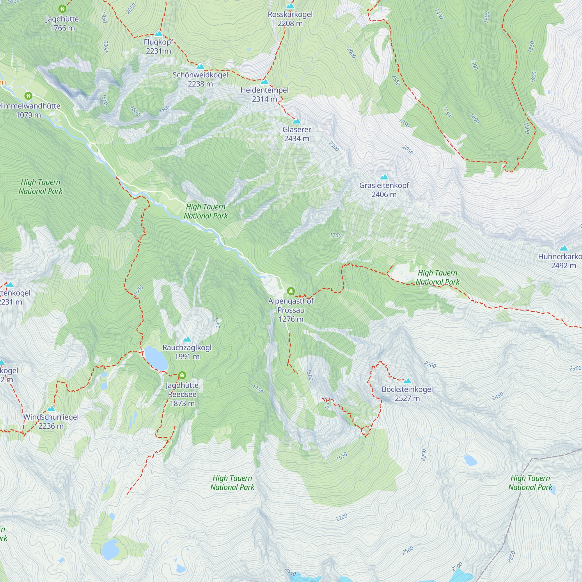 Alpengasthof Prossau map