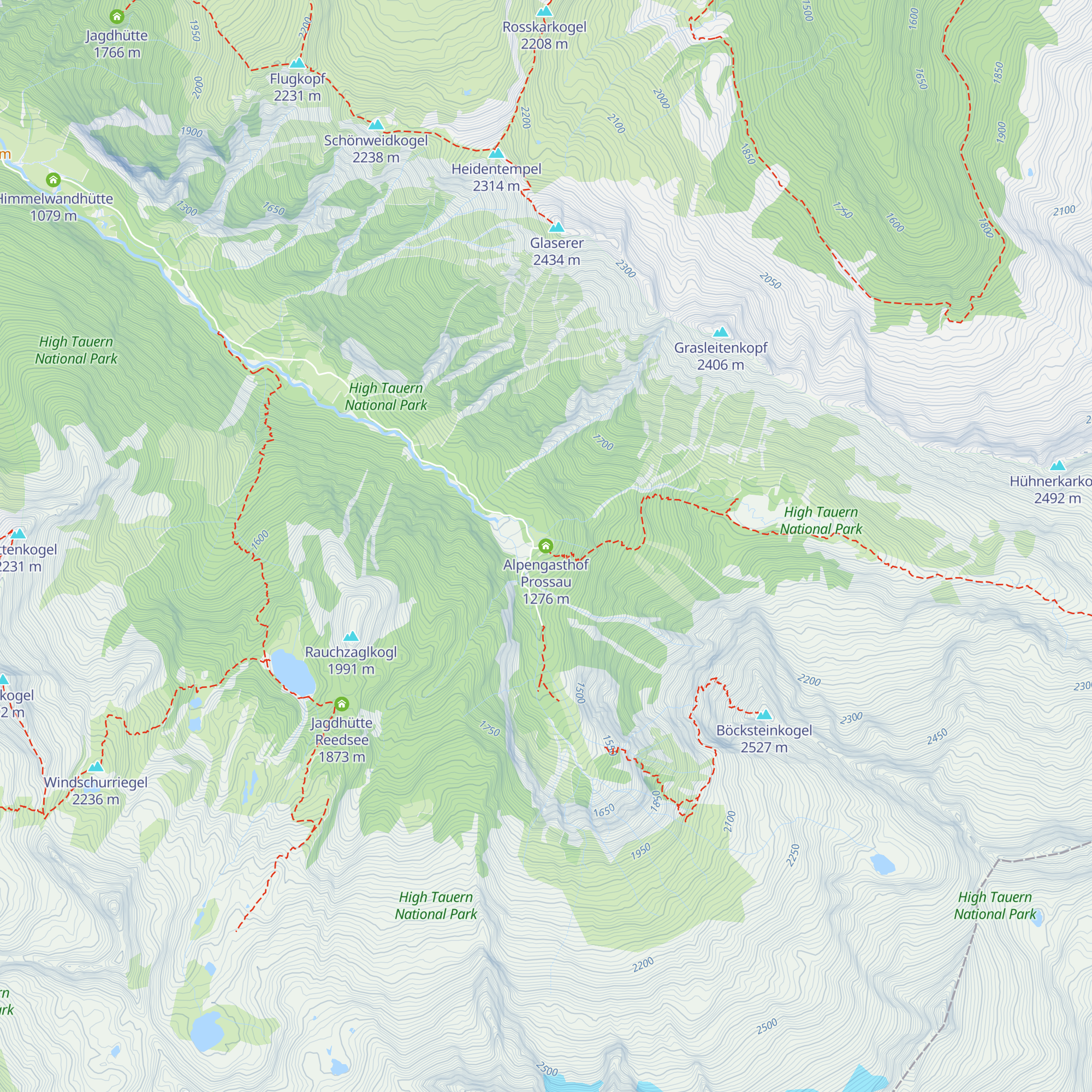 Alpengasthof Prossau map
