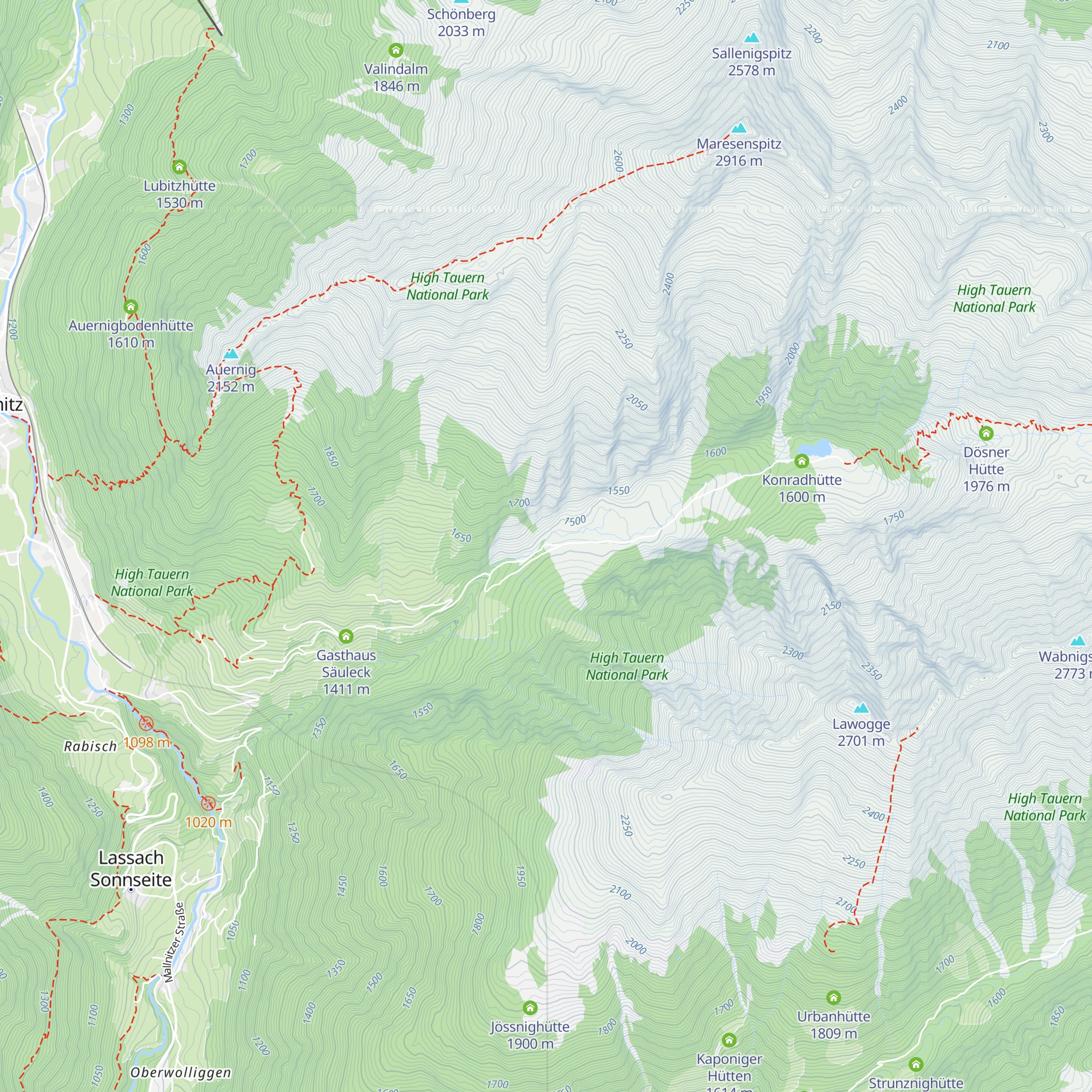 Eggerhütte map