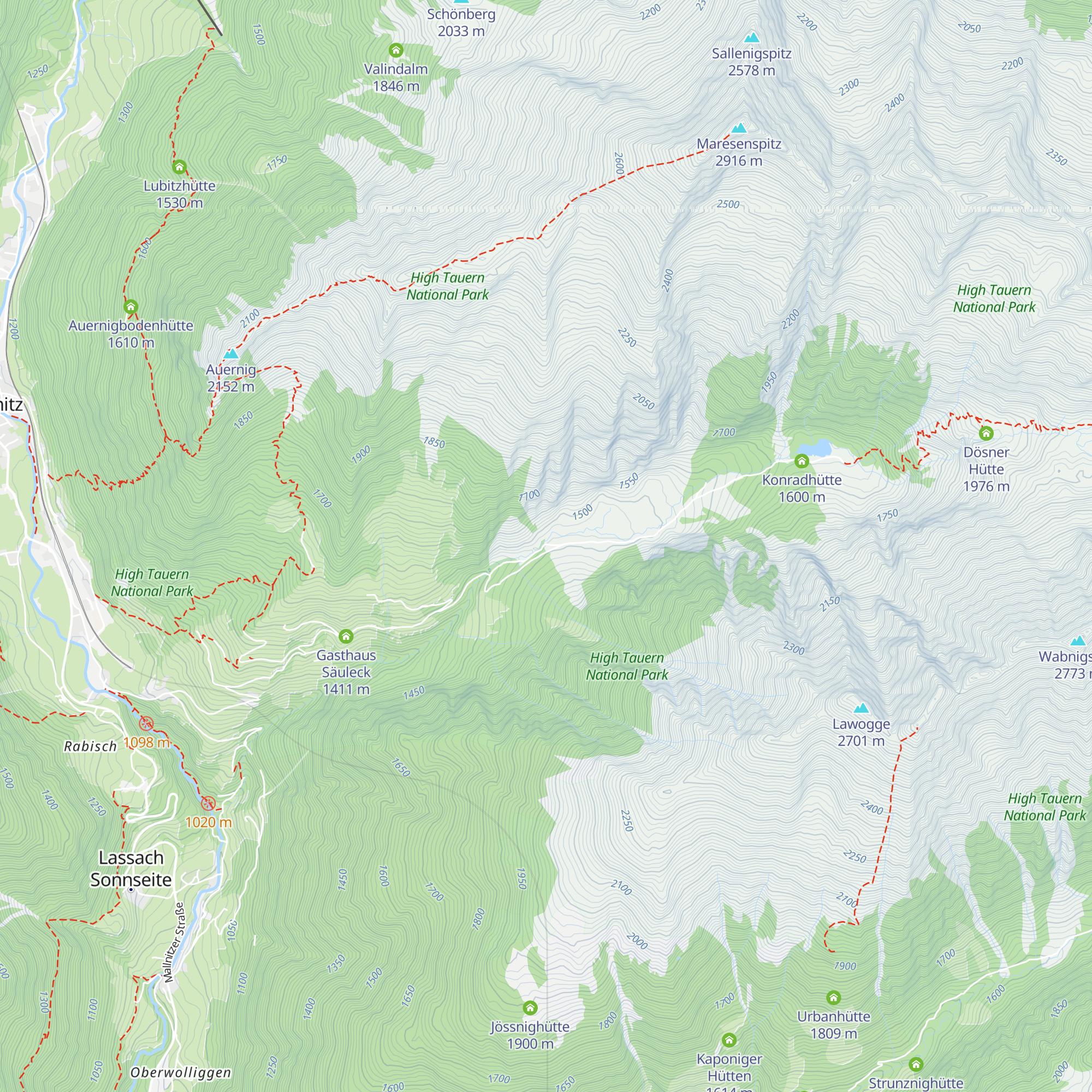 Eggerhütte map