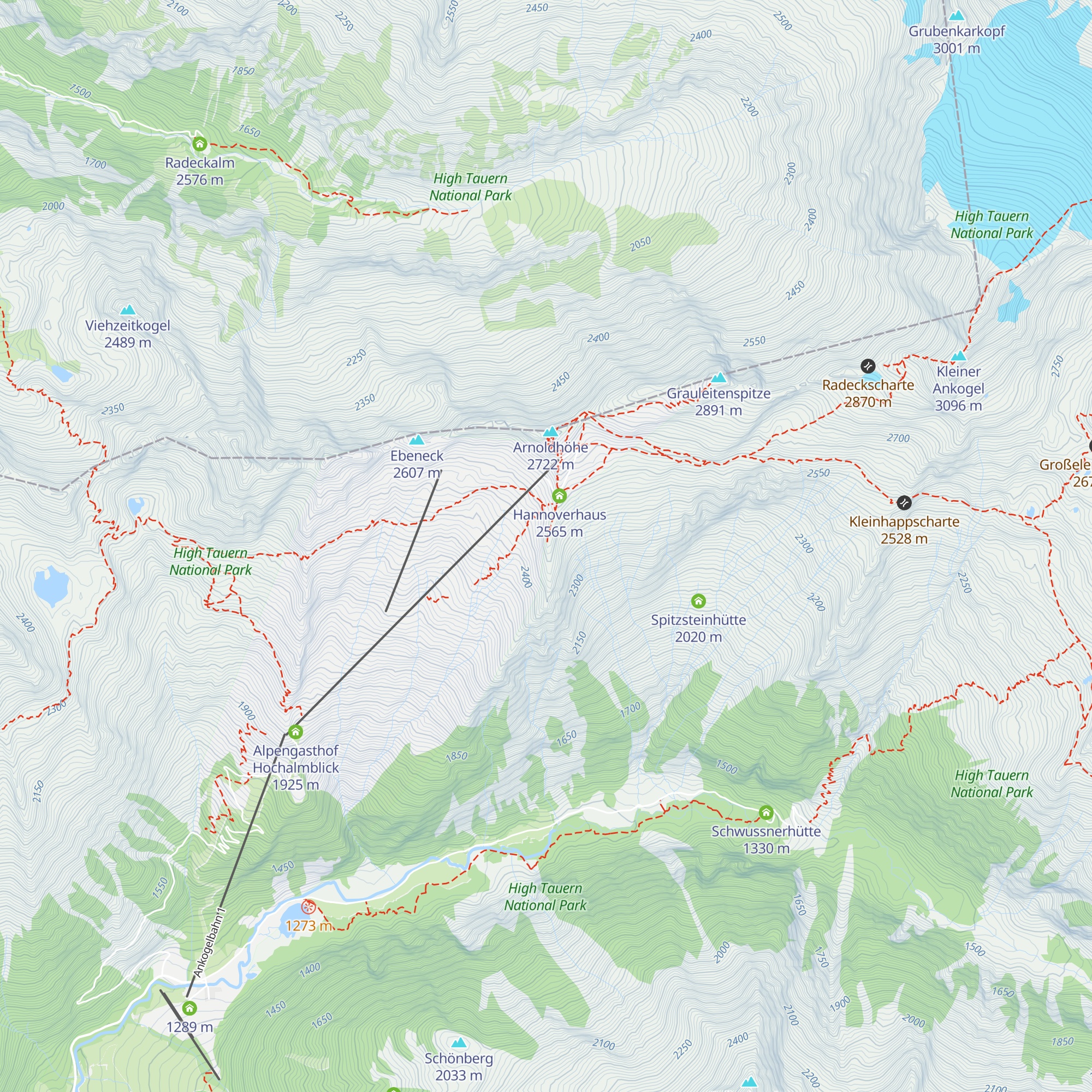 Hannoverhütte map