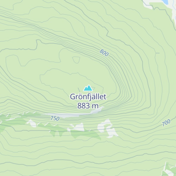 Map of Grönfjället