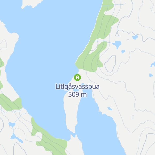 Map of Litlgåsvassbua