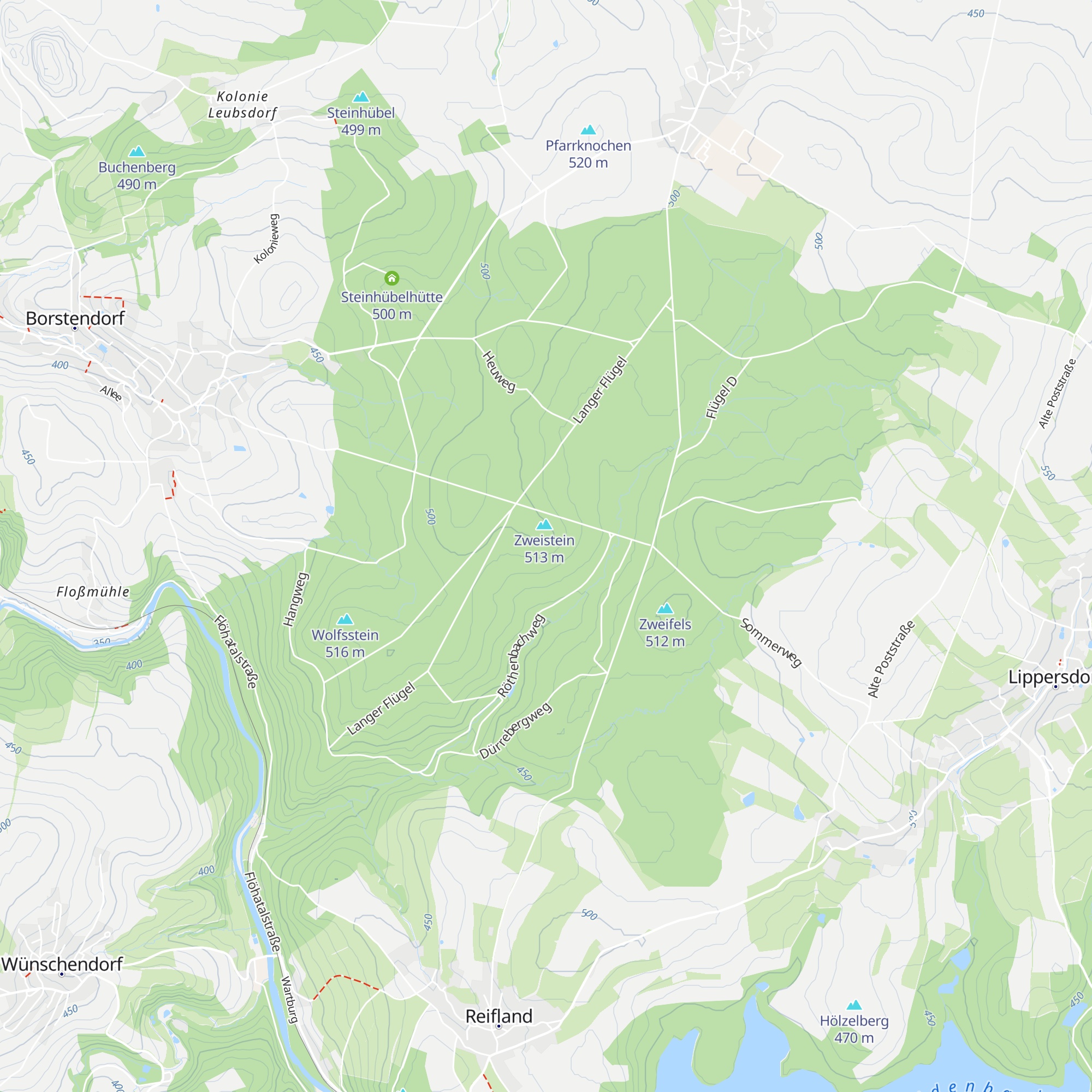 Hütte am Leninfelsen map