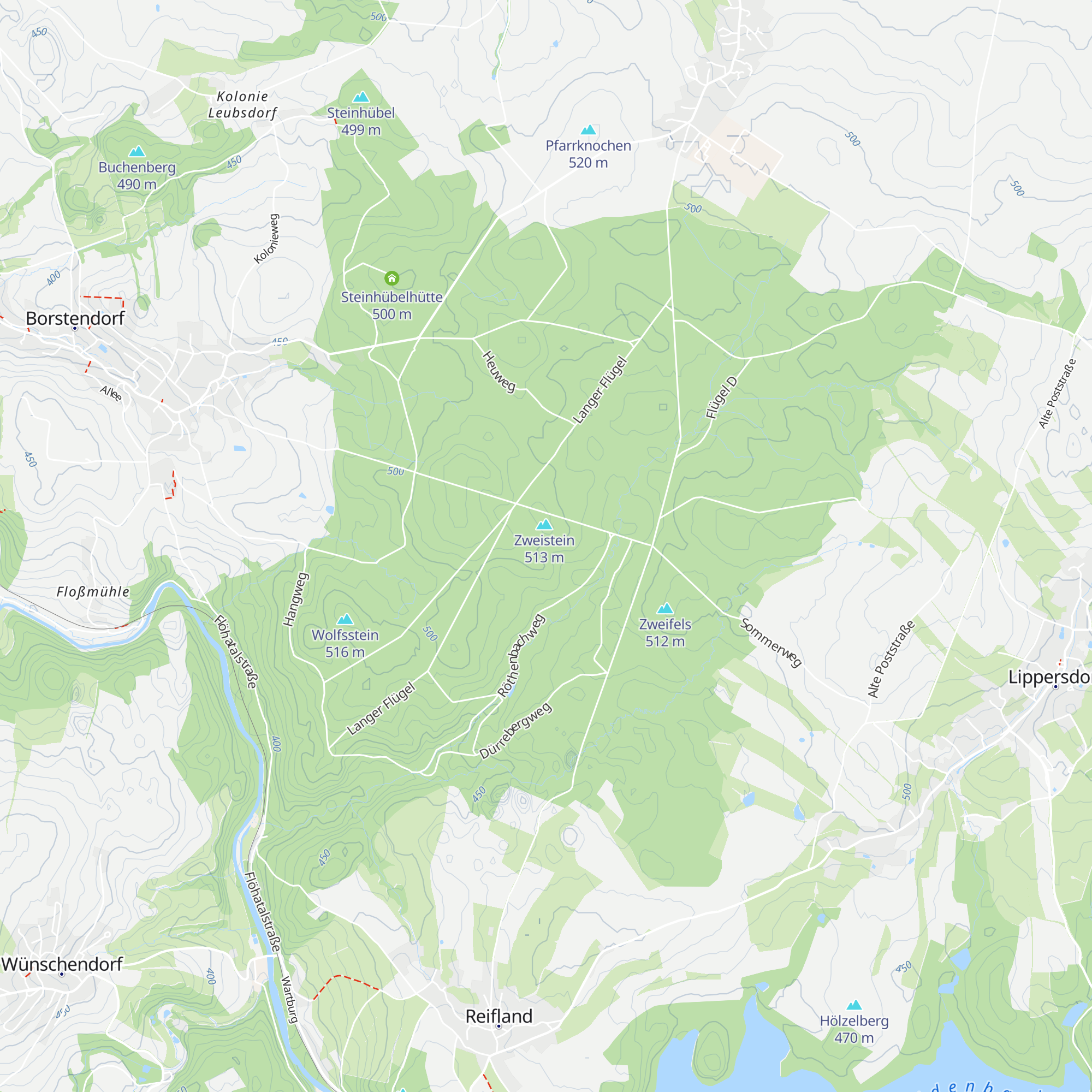 Hütte am Leninfelsen map