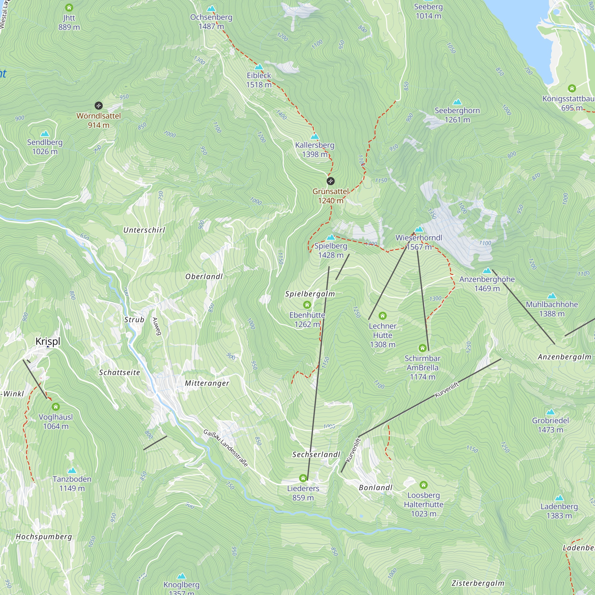Schoberhütte map