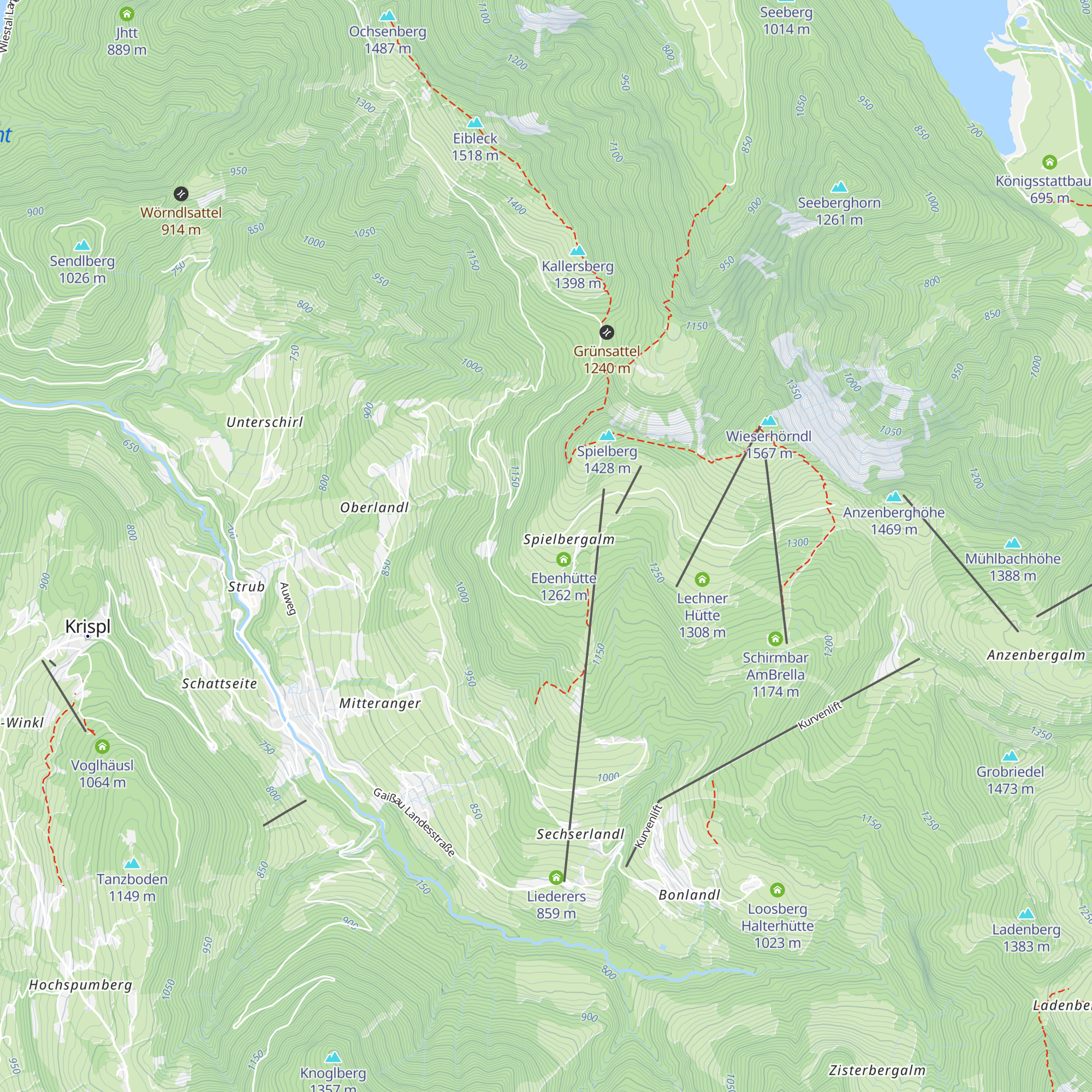Schoberhütte map