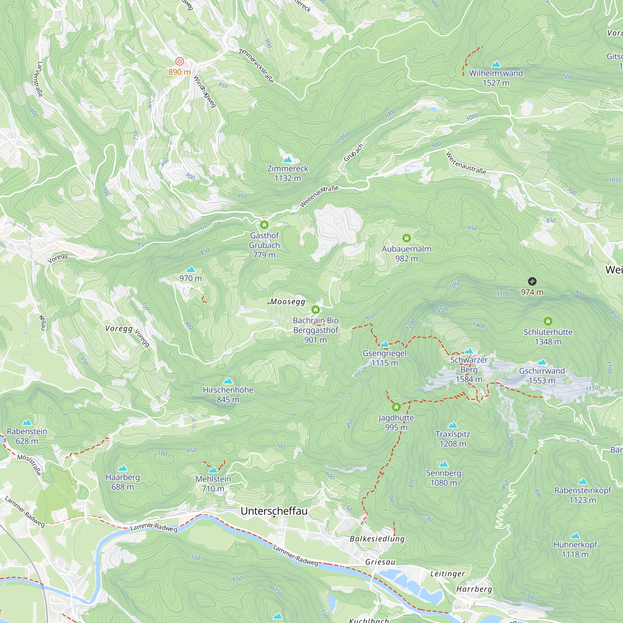 Gasthof Bachrain map