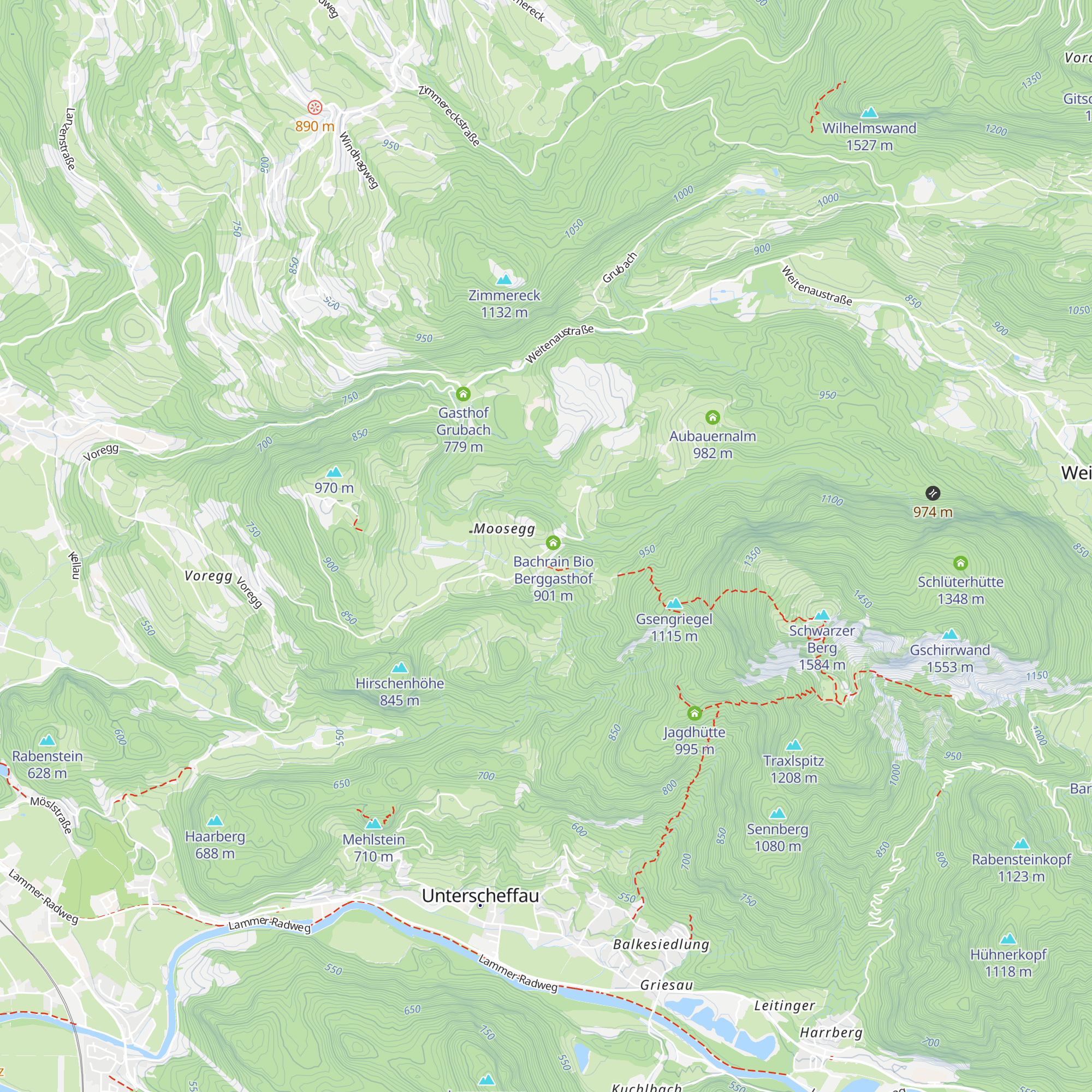 Gasthof Bachrain map
