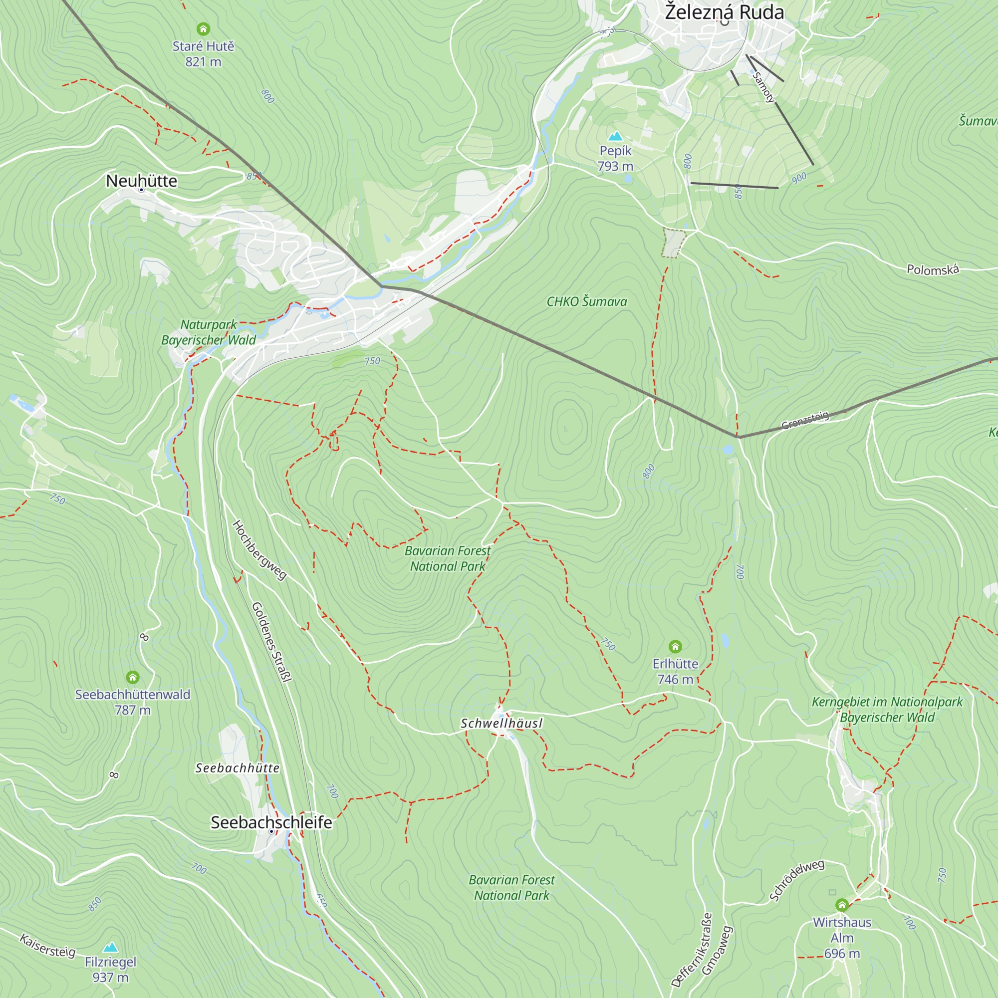 Schutzhütte Hochbergsattel map
