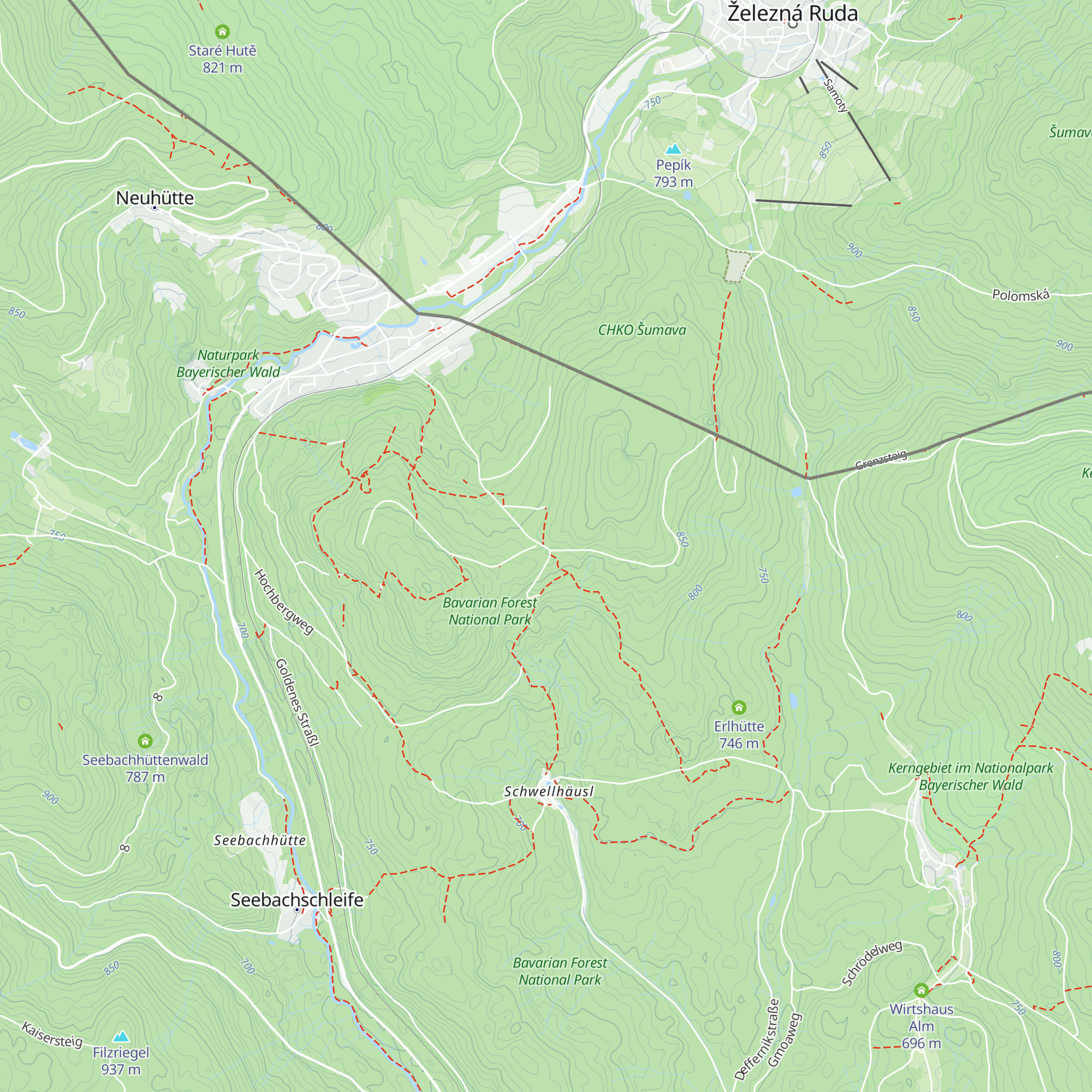 Schutzhütte Hochbergsattel map