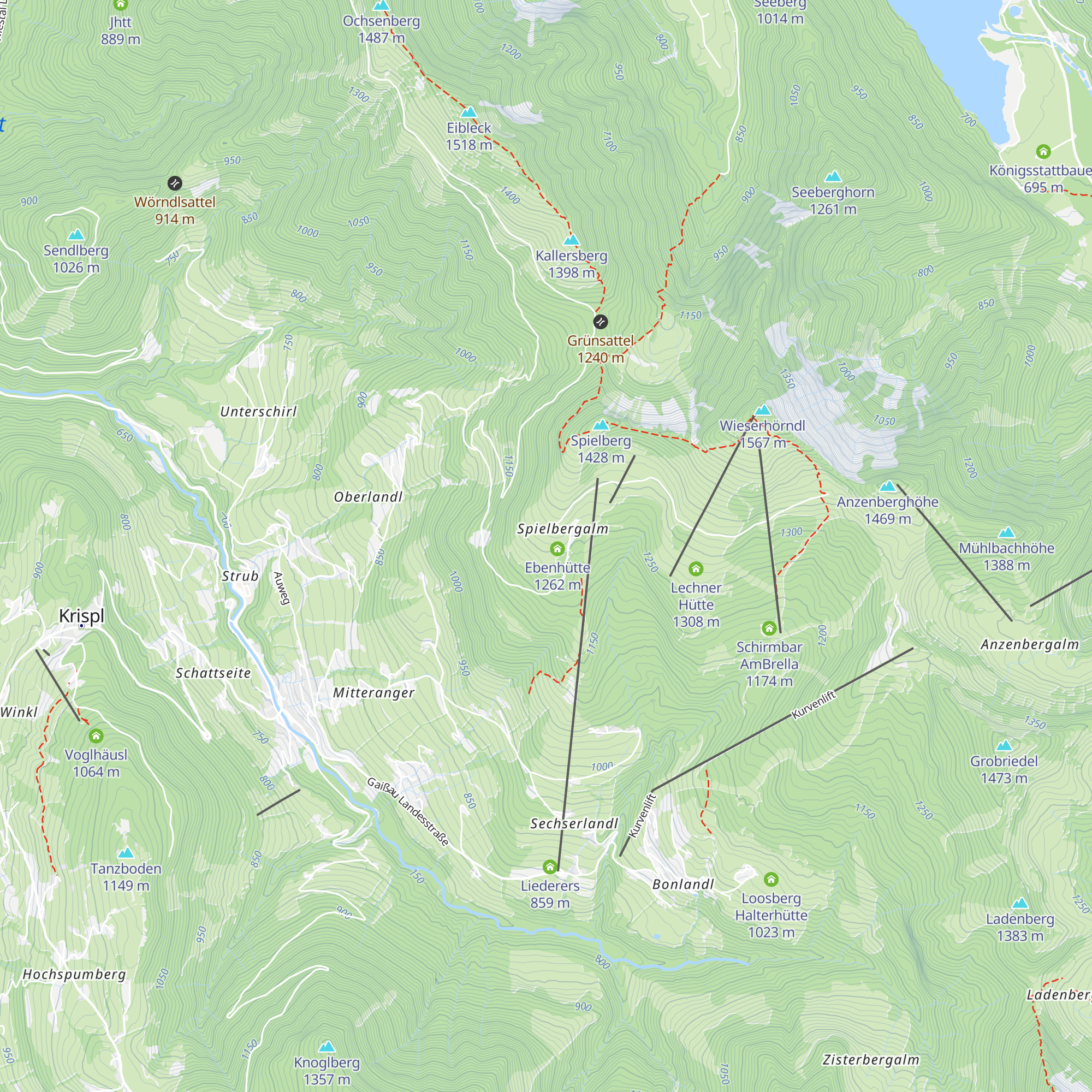 Oberschornhütte map