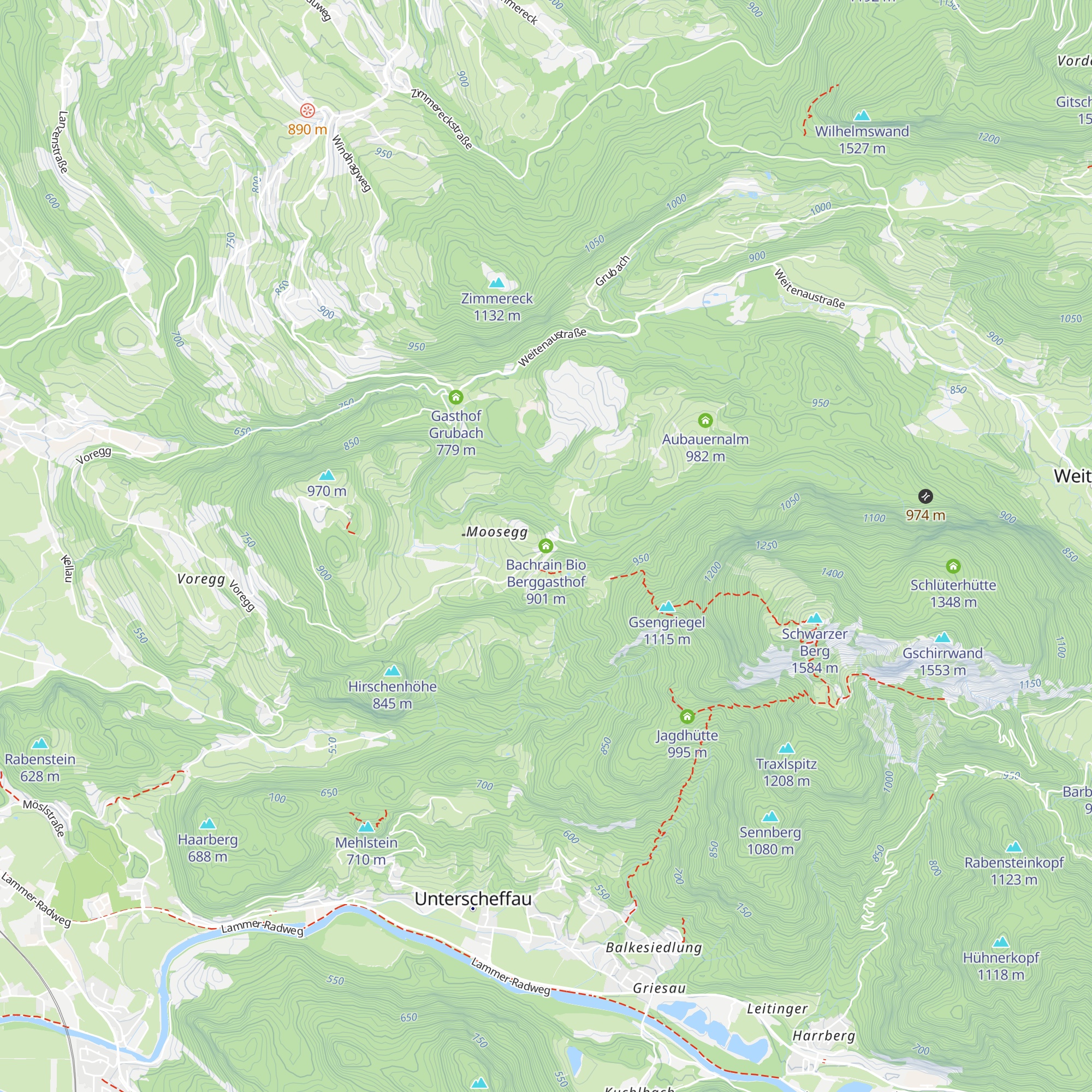 Bachrain Bio Berggasthof map