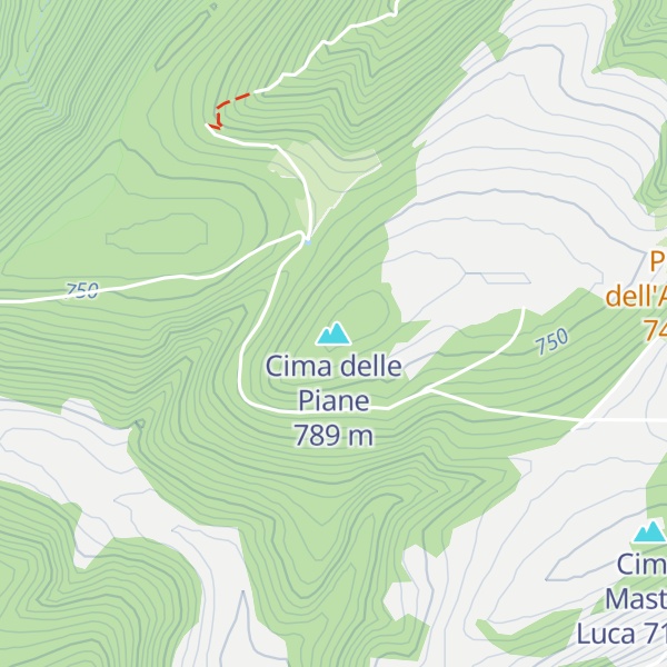 Map of Cima delle Piane