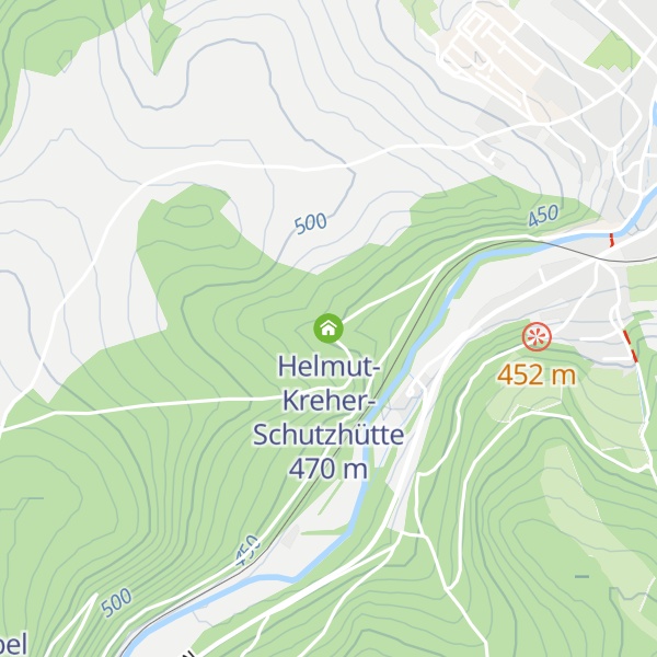Map of Helmut-Kreher-Schutzhütte