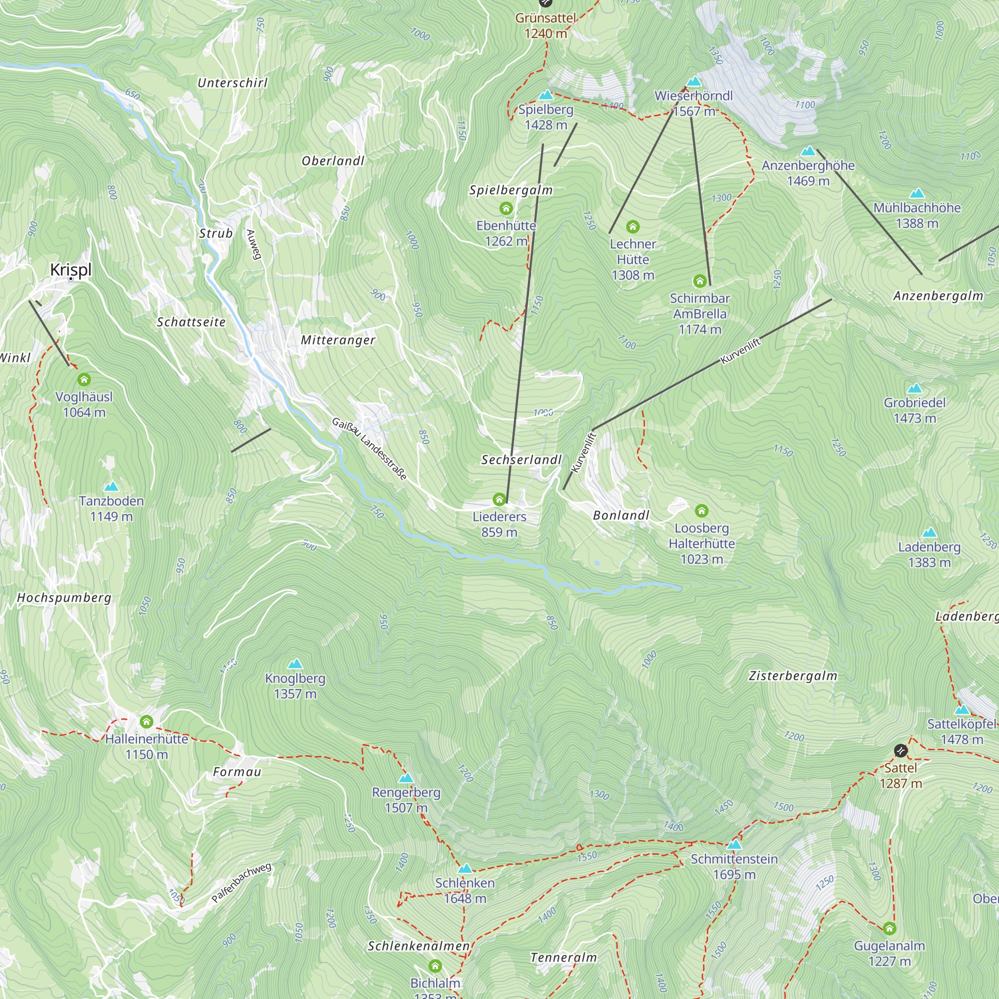 Liederers map