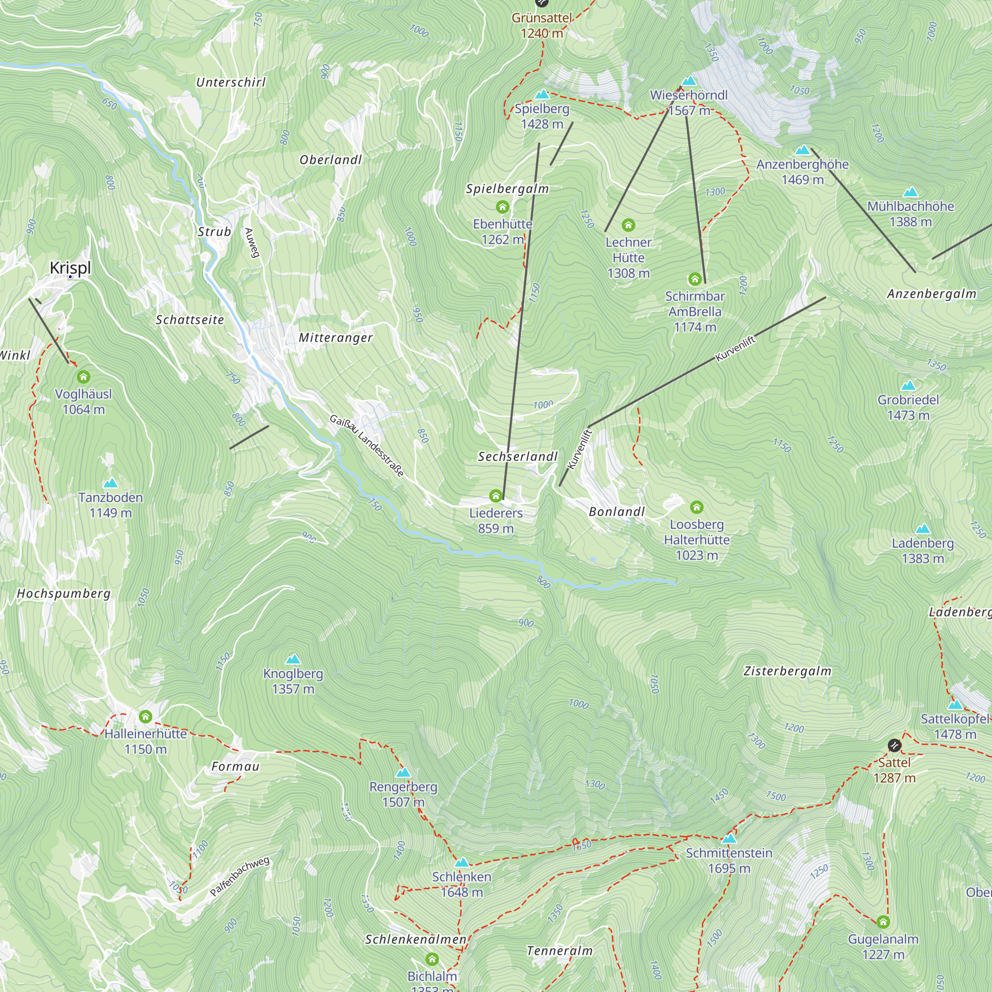 Liederers map