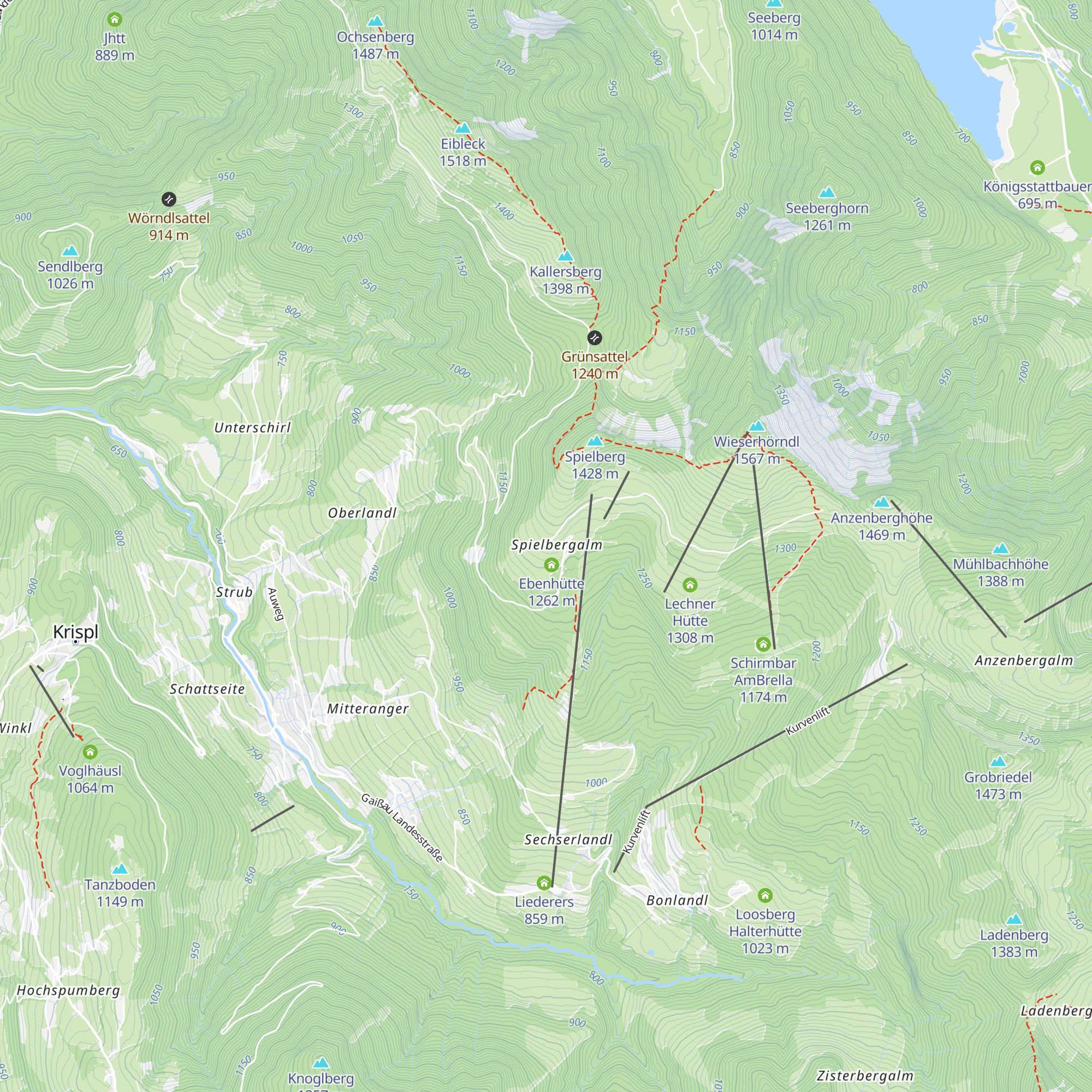 Wolferlhütte map