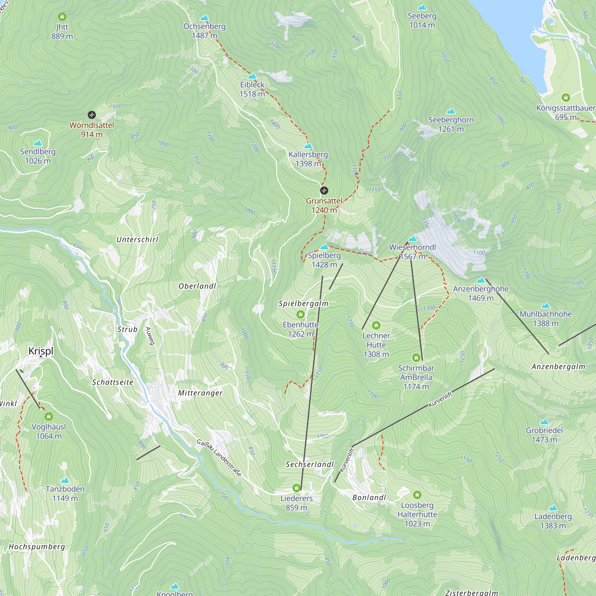 Hochzillhütte map