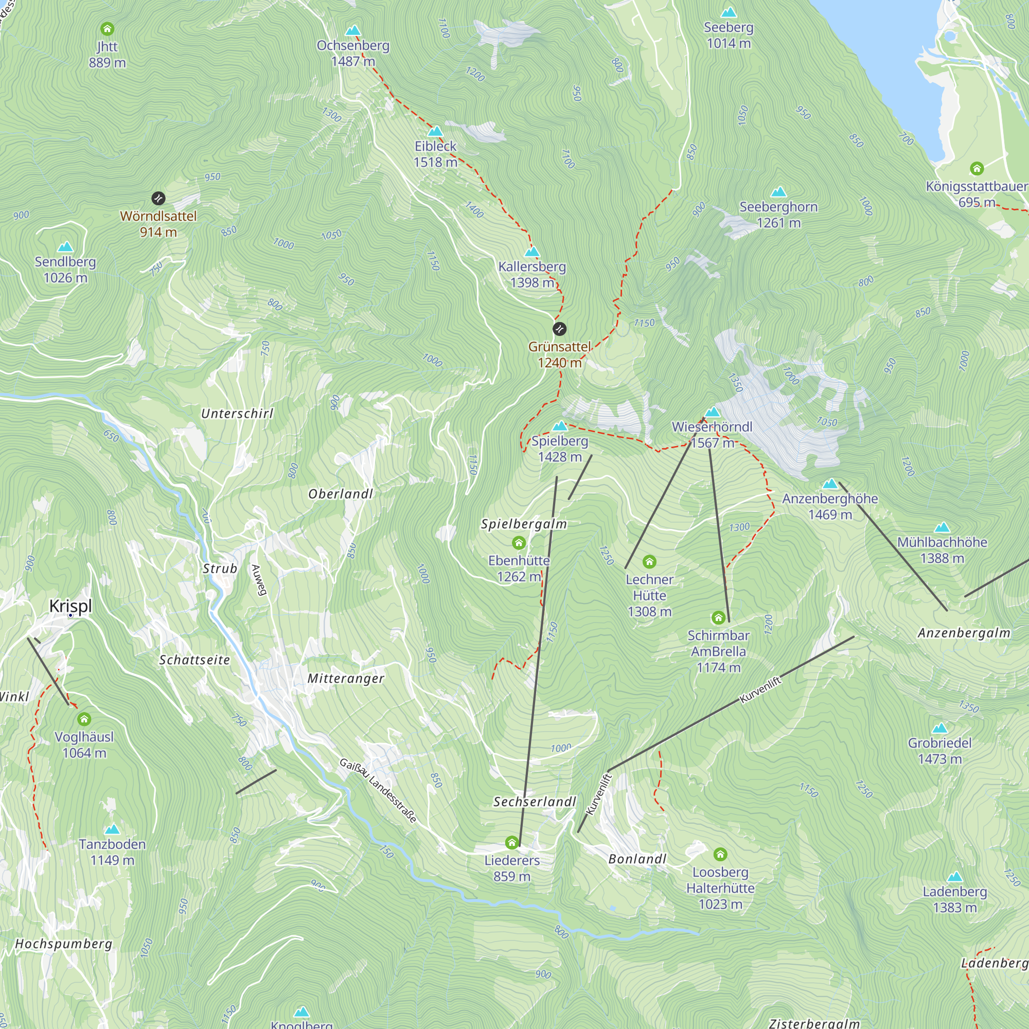 Hochzillhütte map