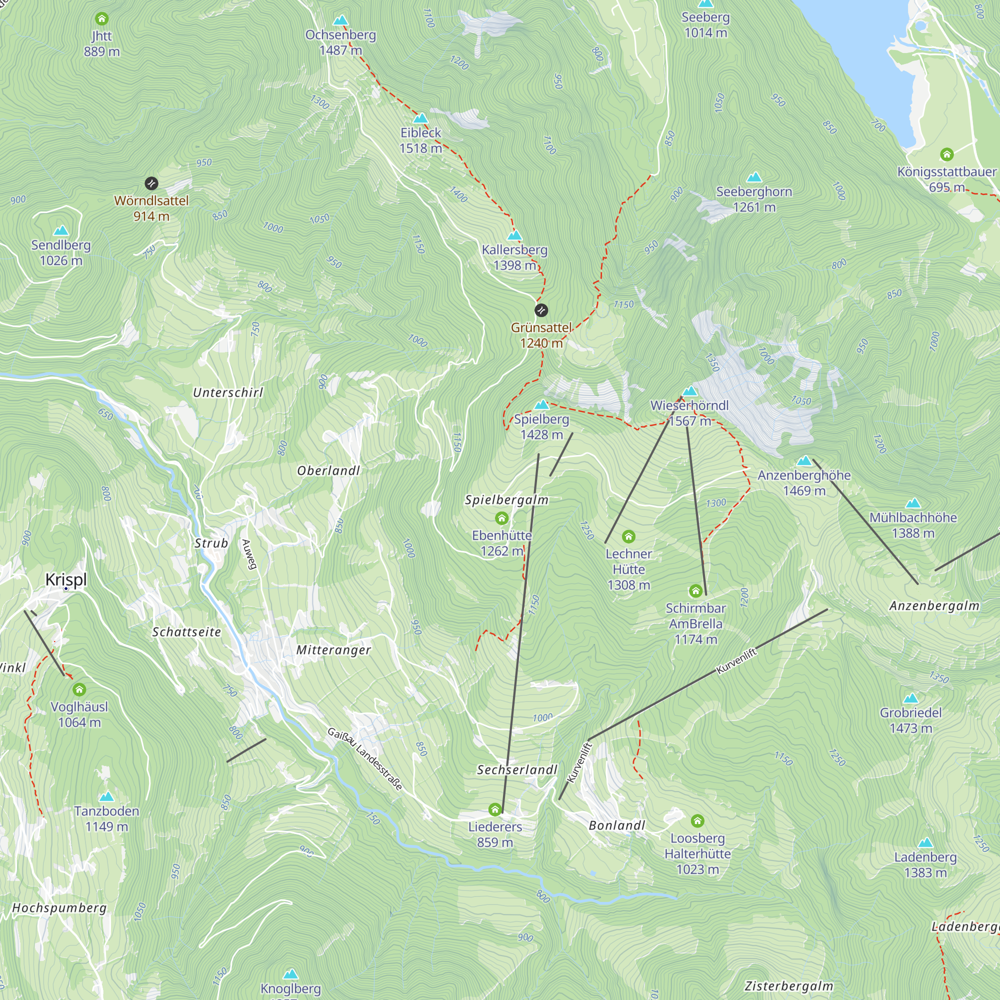 Obergrünweghütte map