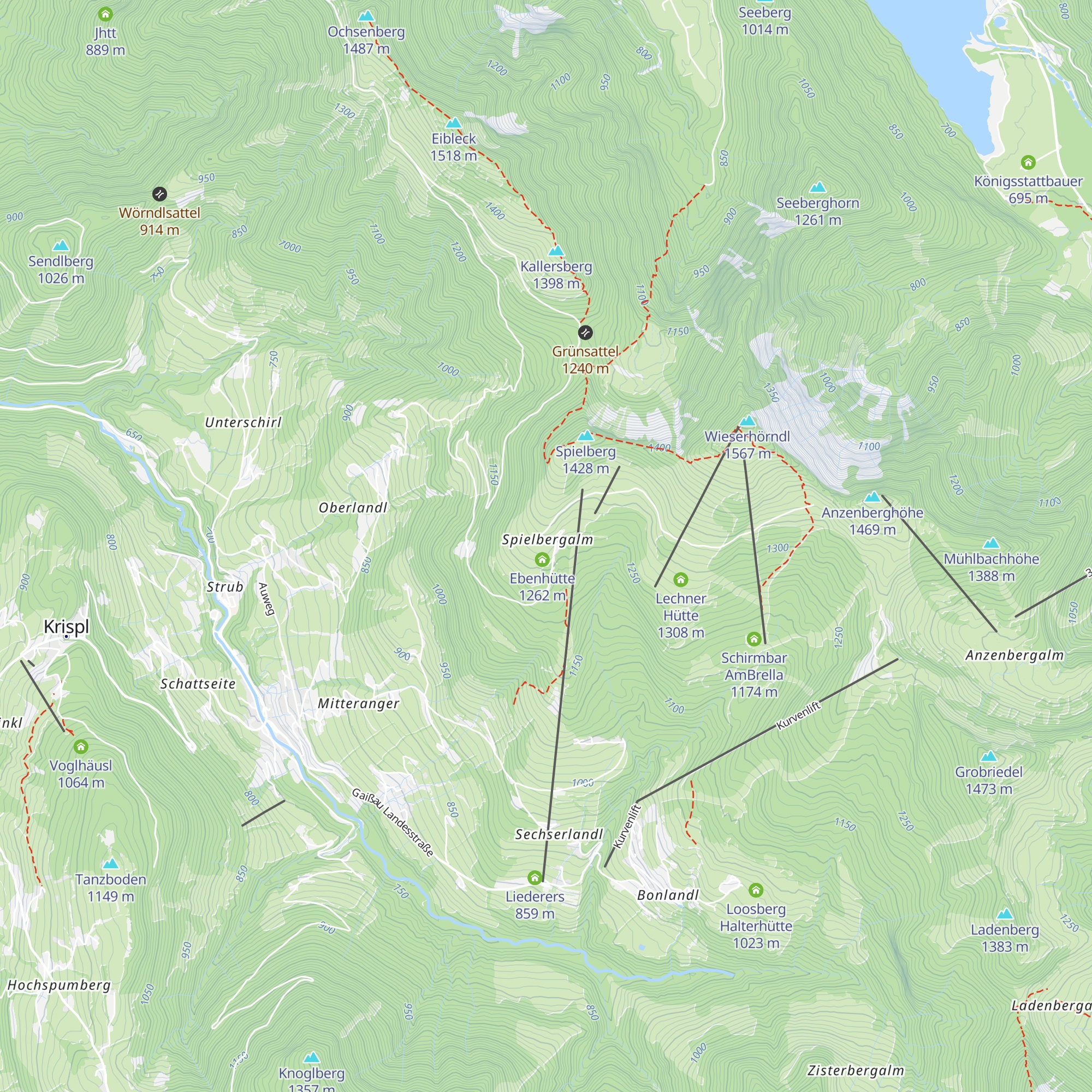 Reitlhütte map
