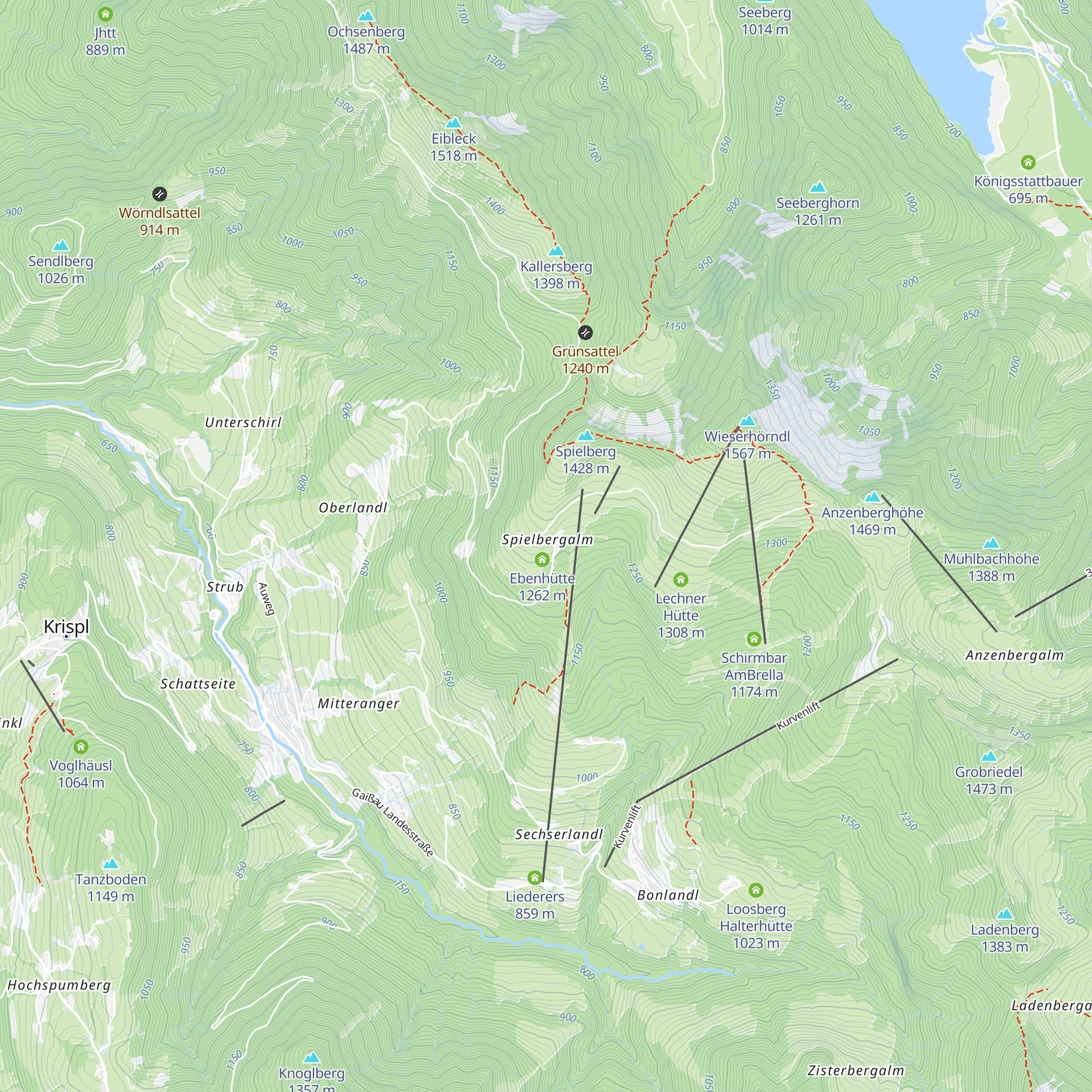 Reitlhütte map