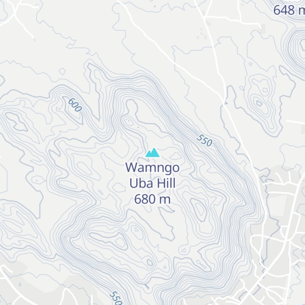 Map of Wamngo Uba Hill
