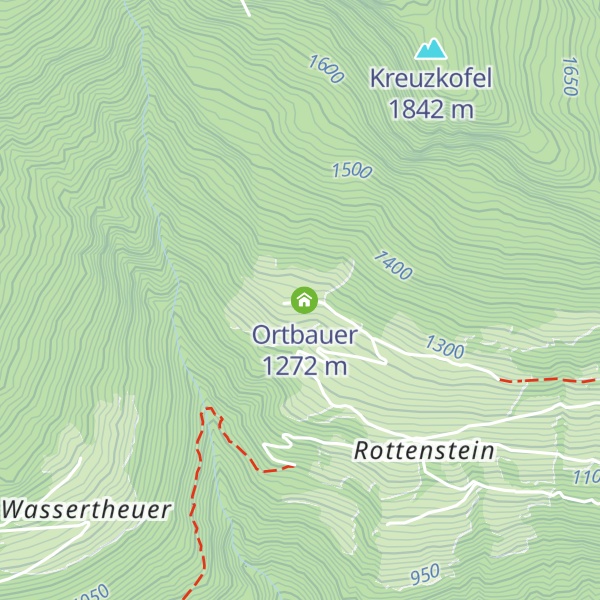 Map of Ferienhaus Linder