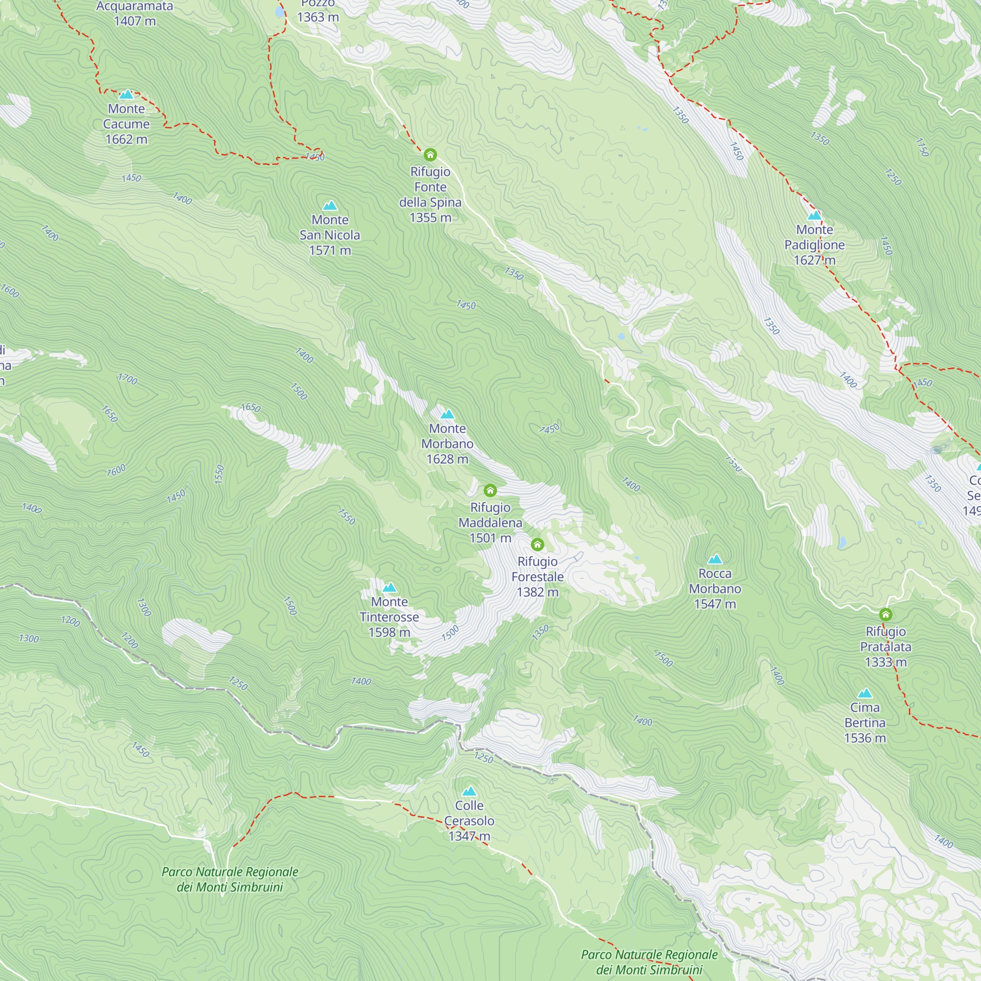 Rifugio Maddalena map